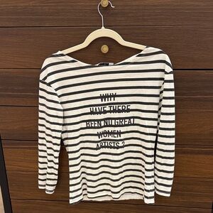 Dior Monochrome 2018 Striped Top